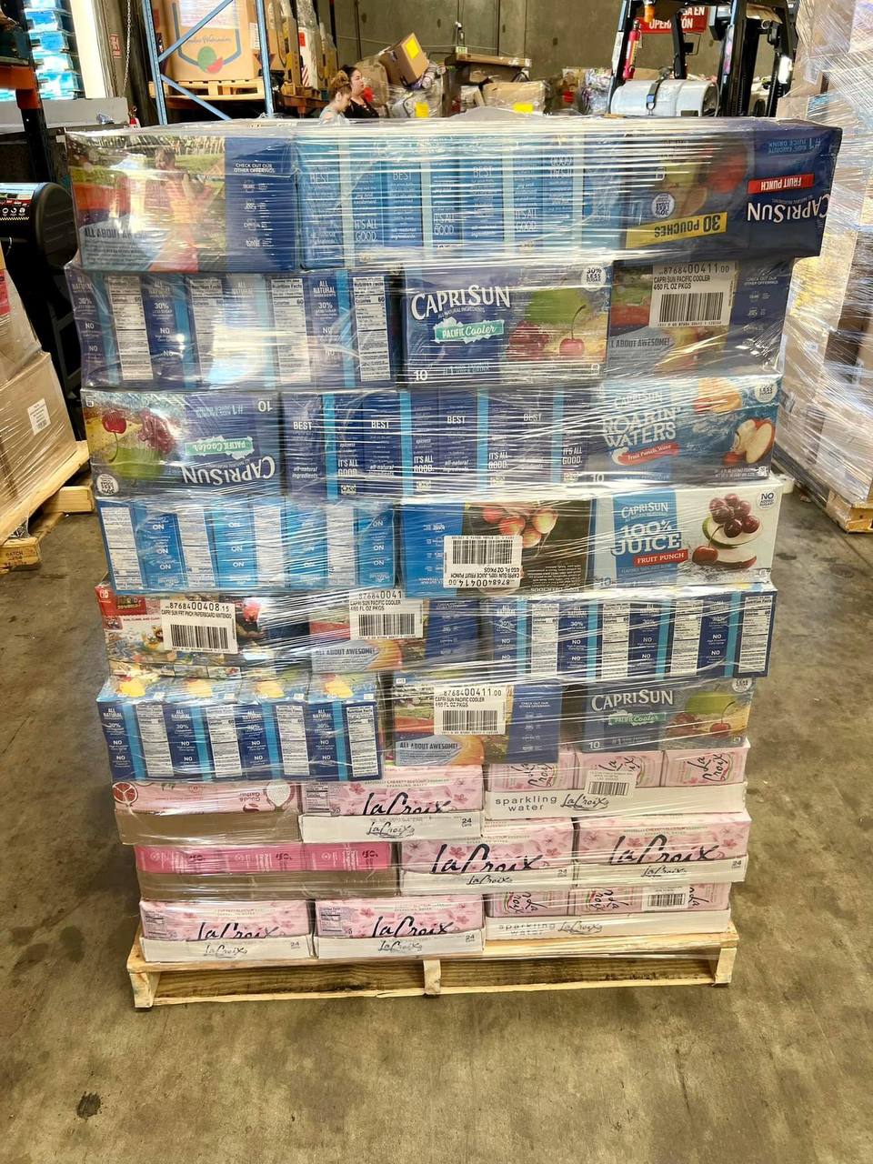 Wholesales Beverages Liquidation Pallets